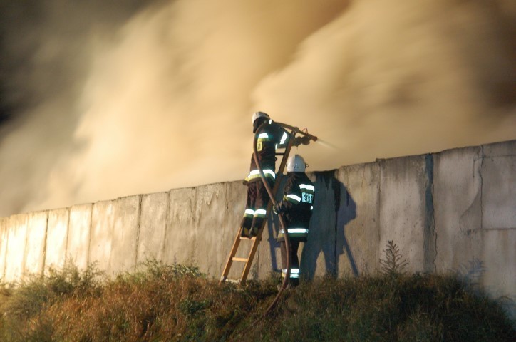 Pożar śmieci w Dąbrówce Wielkopolskiej