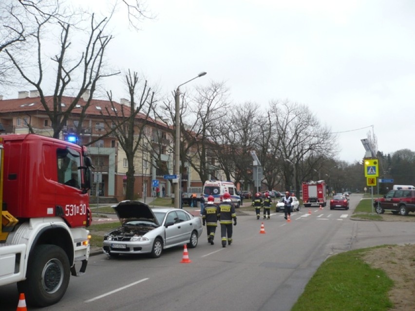 Wypadek w Ostródzie. Zderzyły się dwa samochody