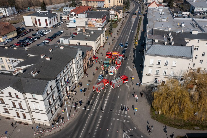 Szamotuły. Śmiertelne potrącenie pieszego w centrum miasta. Wjazd na Rynek przez kilka godzin był niemożliwy