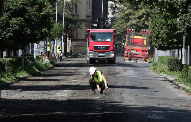 Remont ulicy Rataja w Legnicy