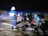 Wypadek w powiecie włocławskim. 22-letni kierowca volvo był pijany [zdjęcia]