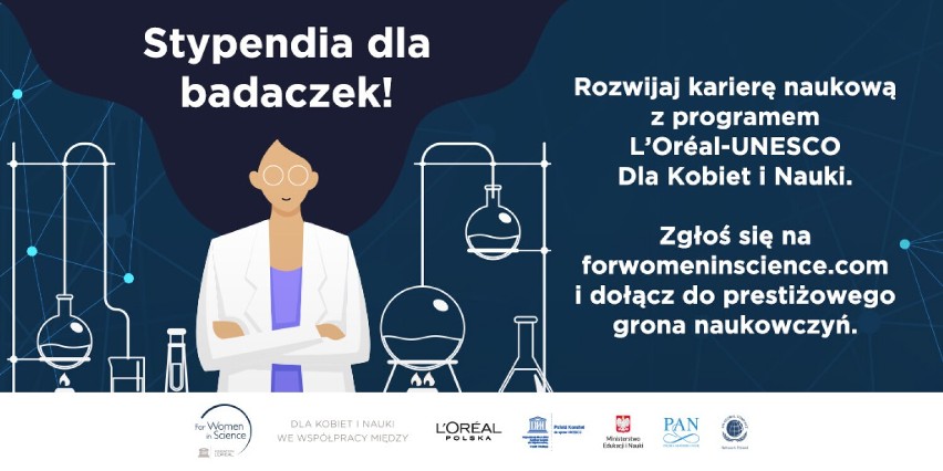 Konin. Program L'Oréal Dla Kobiet i Nauki 2022 - Zgłoś swój projekt badawczy i zdobądź stypendium 