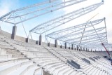 Budowa stadionu ŁKS. Postęp prac piękny... ale co się dzieje z murawą? Wygląda tragicznie. Zdjęcia 1.02.2021