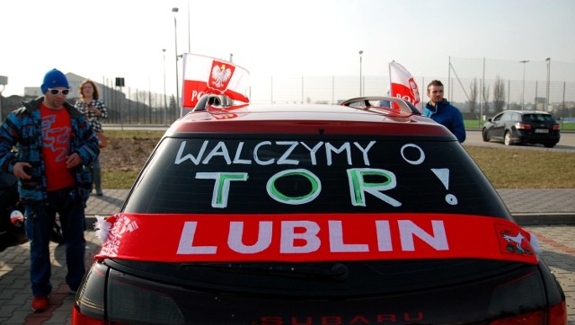 Zwolennicy budowy toru w Lublinie przejechali przez miasto