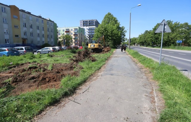 Wzdłuż ulicy Struga w Radomiu już pracują koparki, Strabag rozpoczyna budowę trzecie odcinka trasy N-S.