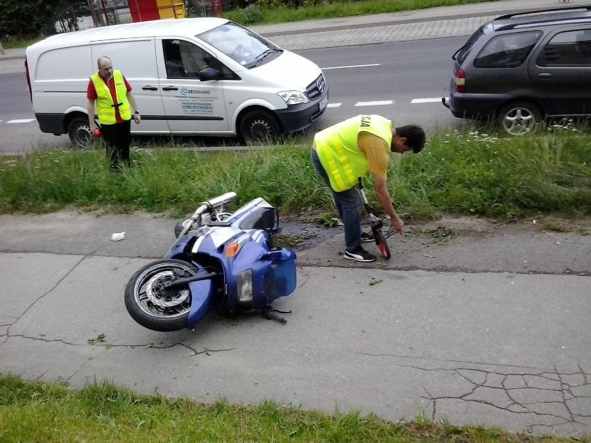 Wałbrzych: Śmierć na ul. Długiej. Nie żyje motocyklista (ZDJĘCIA)