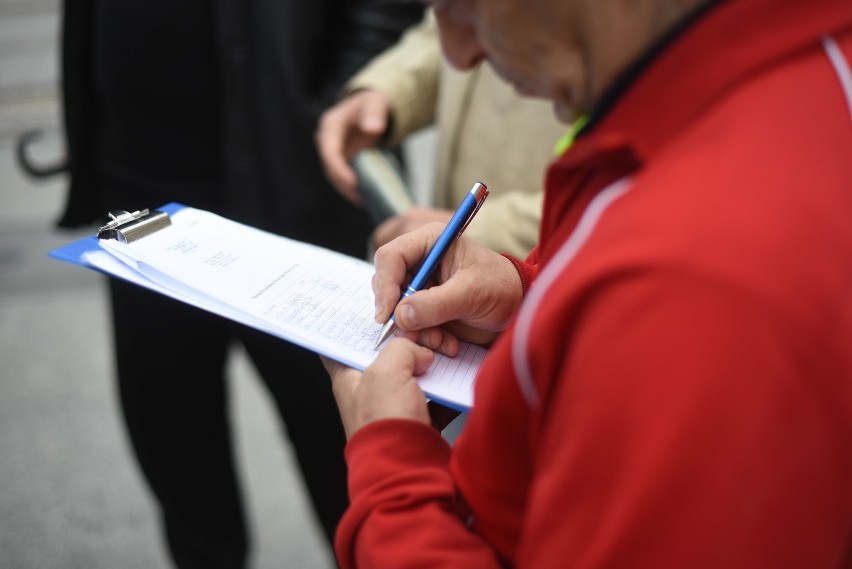 Manifestacja członków i sympatyków Śląskiego Stowarzyszenia...