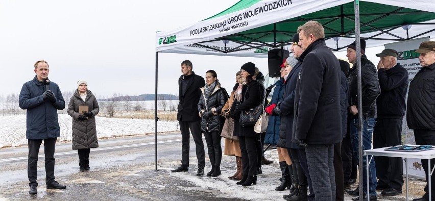 Ponad siedmiusetmetrowy odcinek zyskał nową nawierzchnię i oznakowanie. Skrzyżowanie w gminie Nowy Dwór już gotowe