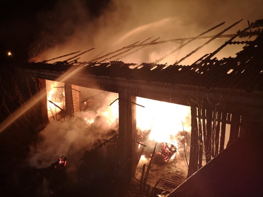 Dwa pożary w gminie Szadek. Paliły się budynki w Szadku i Sikucinie [zdjęcia]