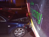 Pijany kierowca audi wjechał w autobus MPK we Włocławku. Zdjęcia