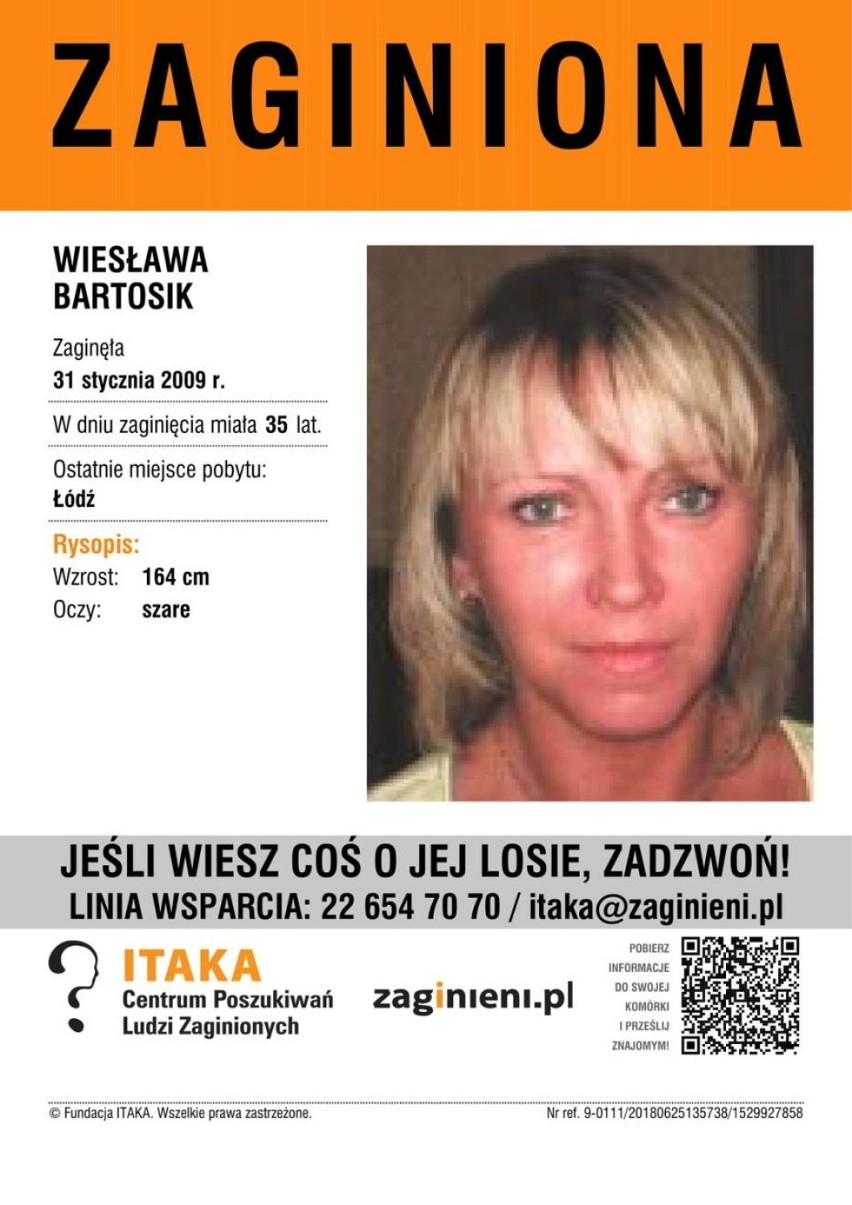 Wiesława Bartosik

Aktualny wiek: lat 44
Data zaginięcia:...