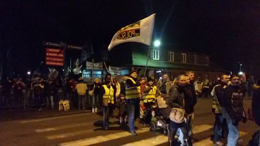 Marsz w obronie KWK Bobrek Centrum, styczeń 2015
