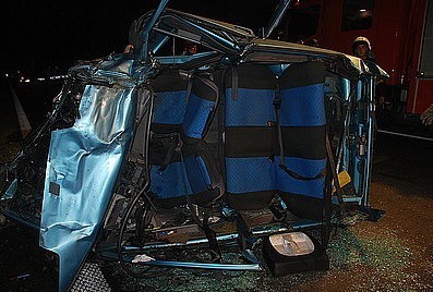 KRÓTKO: Tragiczny wypadek w Swierklańcu.Trzy osoby ranne po zderzeniu opla z cinquecento na DK 78