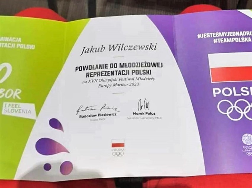 Jakub Wilczewski ze Sławska w kaderze Polski
