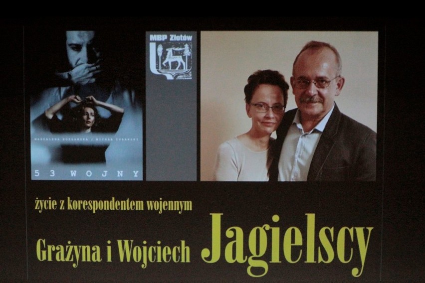 Spotkanie w sali kinowej ZCAS-u z Grażyną i Wojciechem Jagielskimi