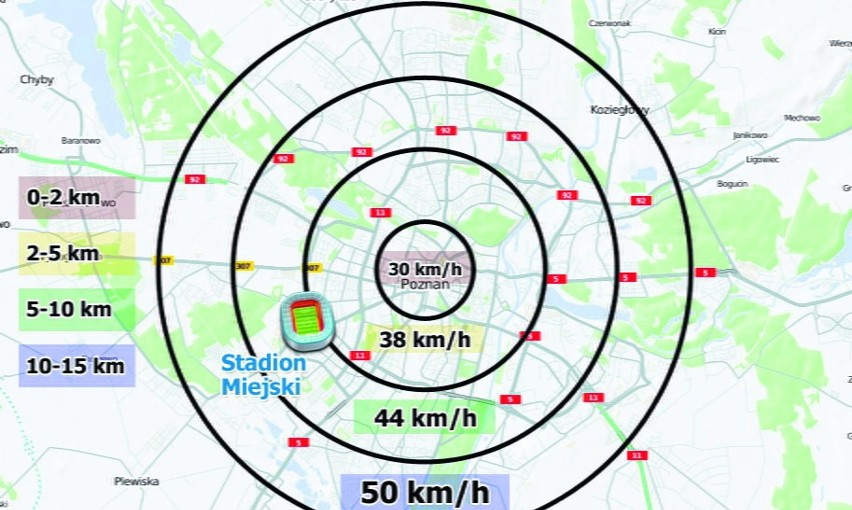 Korki - Poznań mocno przyspieszył. Średnia prędkość w centrum wzrasta [MAPA]