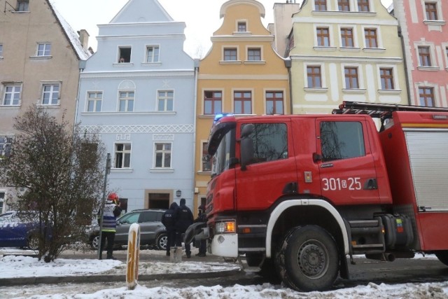 Pożar przy ul. Białoskróniczej we Wrocławiu 13.02.2021