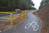 Ścieżka rowerowa z Samociążka do Bożenkowa już gotowa. Trakt na wielu odcinkach wiedzie przez las [zdjęcia]