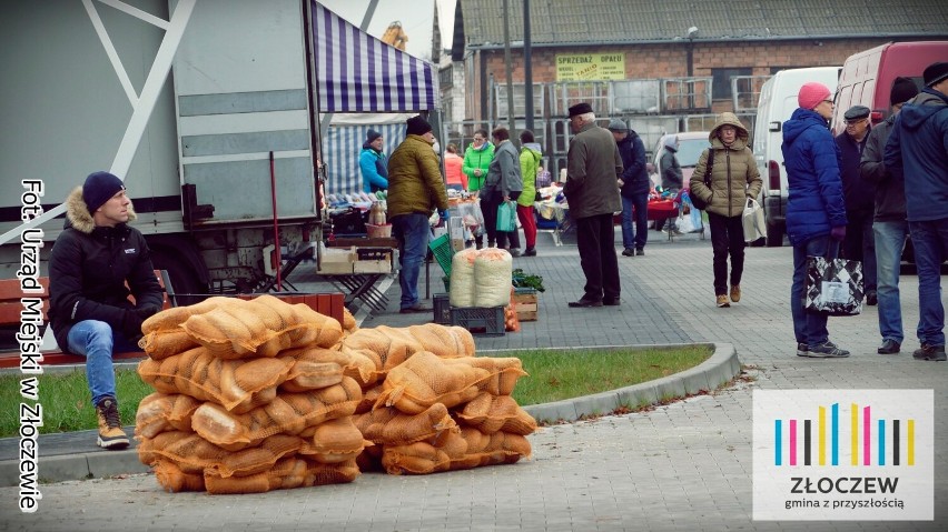 Ostatni listopadowy targ w Złoczewie. Niebawem świąteczny jarmark i giełda egzotyki ZDJĘCIA