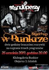 Stand-up w Bunkrze. Reszela, Wojteczek i Pawłowski wystąpią w czwartek, 26 września w Gdańsku