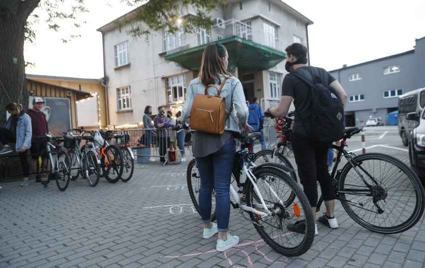 Kino rowerowe. To była pierwsza impreza w Rzeszowie po odmrożeniu kultury [ZDJĘCIA]