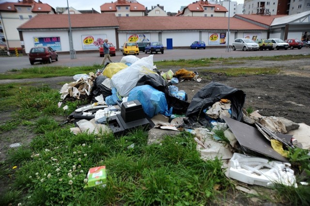 Na początku przyszłego tygodnia śmieci z trawnika przy ul. Witkiewicza mają zostać usunięte