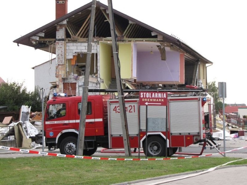Katastrofa budowlana w Ełku [zdjęcia]