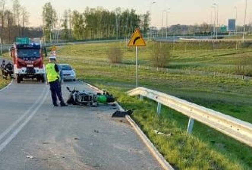 Zdjęcie z wypadku w Lubczu.