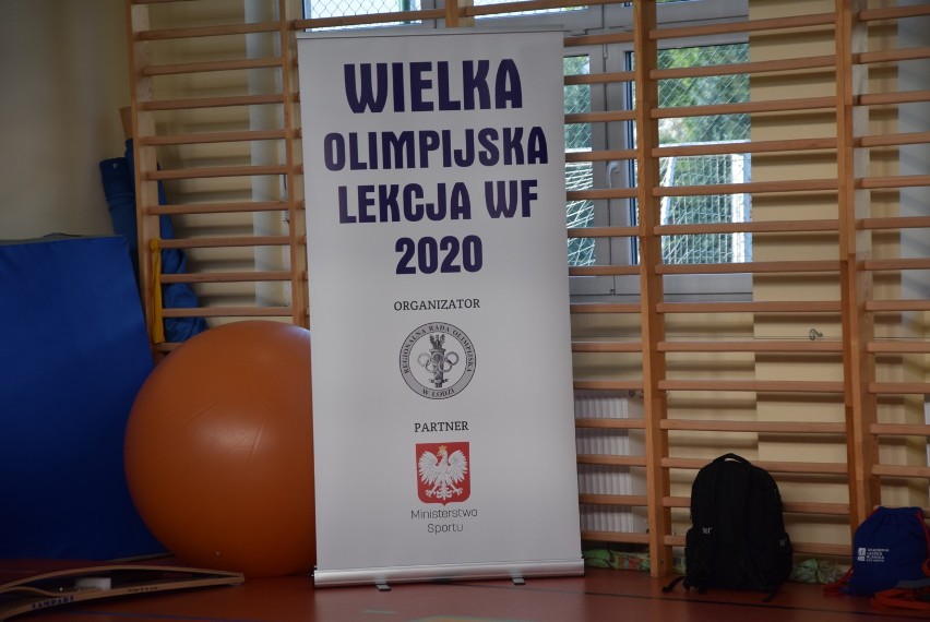 Mistrz olimpijski poprowadził lekcję wychowania fizycznego