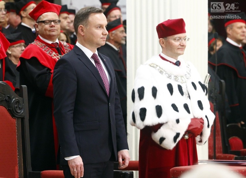 Prezydent Andrzej Duda na rozpoczęciu roku akademickiego PUM