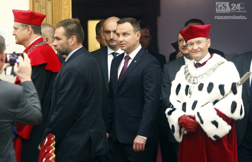 Prezydent Andrzej Duda na rozpoczęciu roku akademickiego PUM