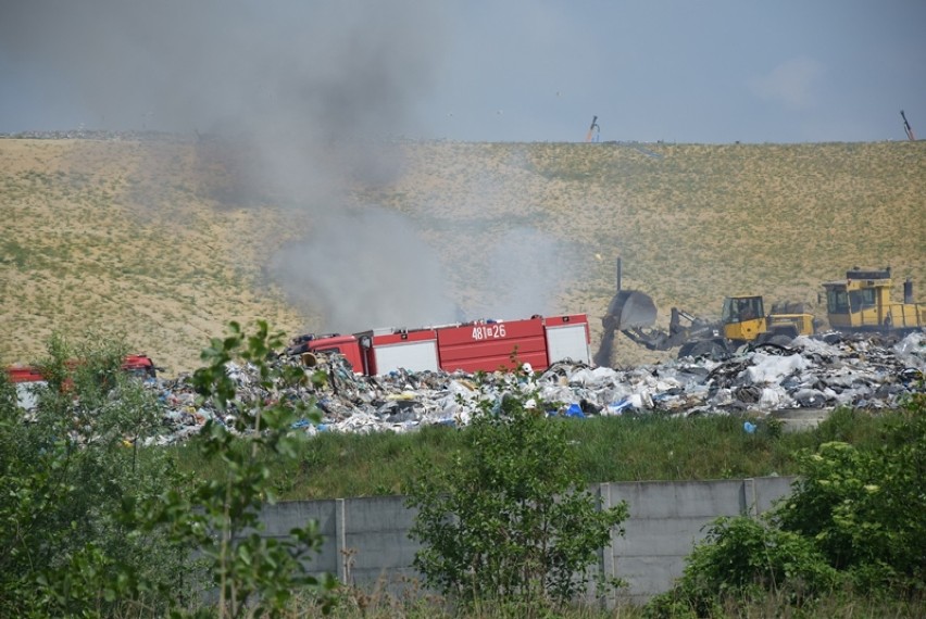 Pożar na miejskim wysypisku śmieci. Na szczęście straż...