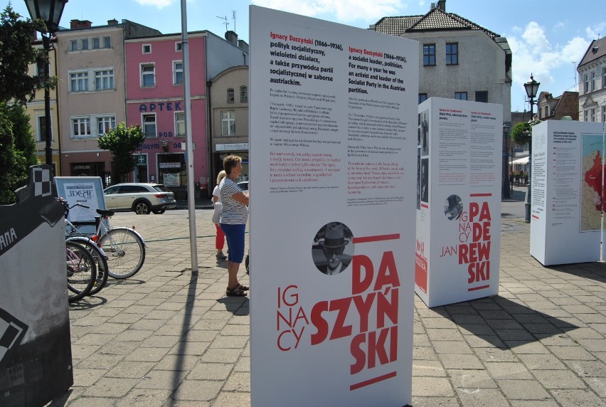 "Ojcowie Niepodległości"-wystawa na kościańskim rynku ZDJĘCIA 
