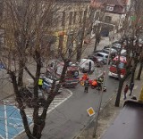 Potrącenie pieszej na ulicy Powstańców Śląskich w Zawierciu