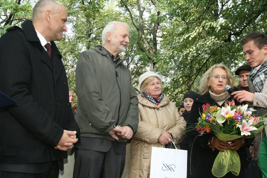 Odsłonięcie pomnika Plastusia w parku Sienkiewicza w Łodzi.