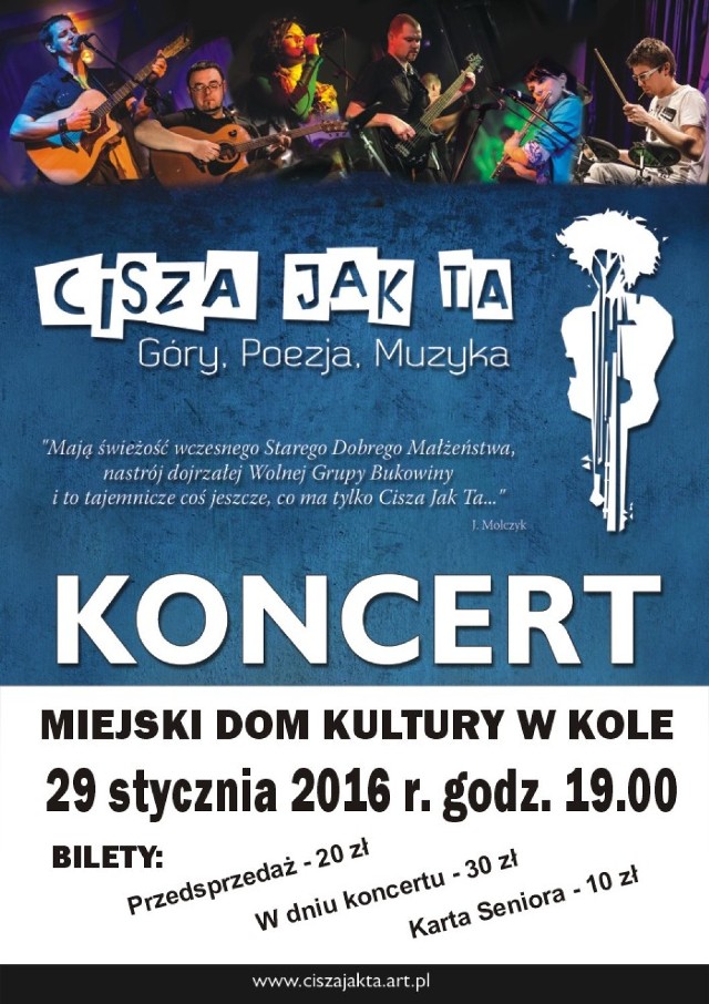 Cisza jak ta. Koncert zespołu w Miejskim Domu Kultury w Kole