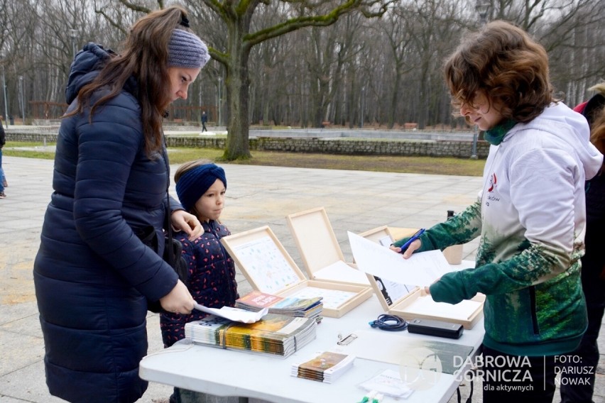 Zimowy orienteering odbył się w Parku Zielona w styczniu, w...