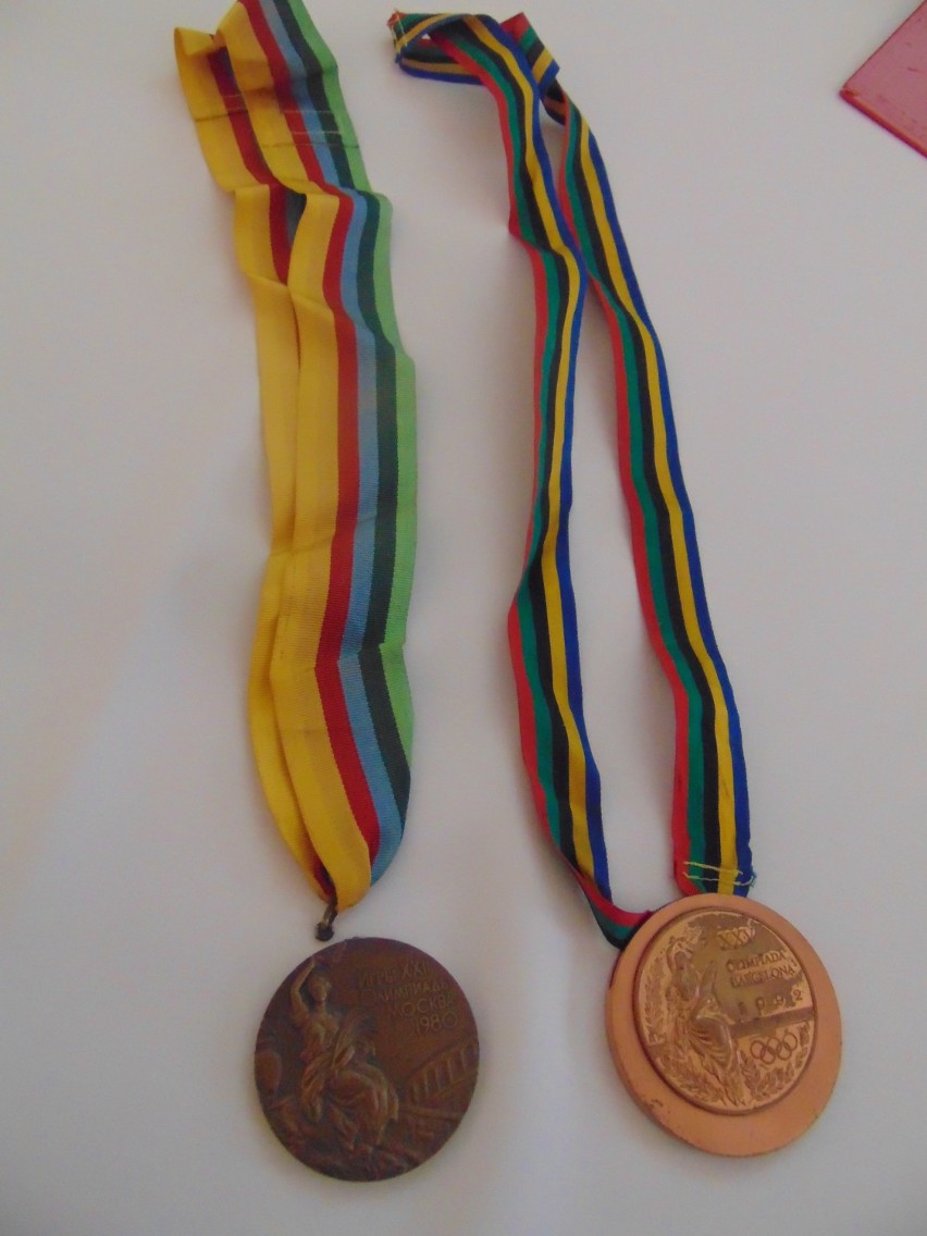 Dwukrotny medalista olimpijski, szermierz Marian Sypniewski odwiedził Pleszew