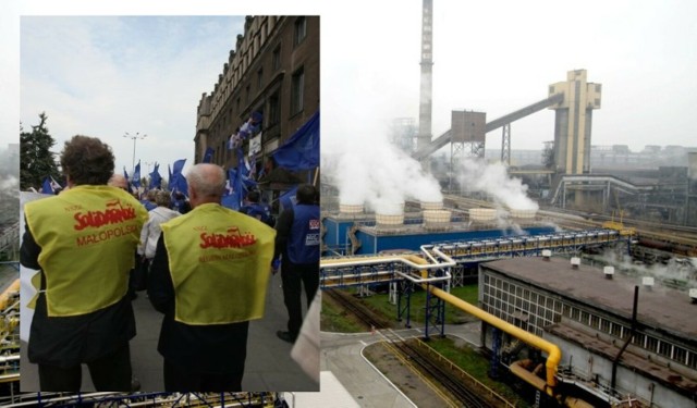 Związkowcy już nie raz protestowali pod siedzibą ArcelorMittal w Krakowie w obronie huty i miejsc pracy.