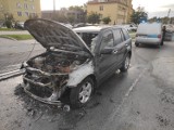 Ogień w samochodzie na ul. Katowickiej w Opolu. Świadkowie zaalarmowali strażaków