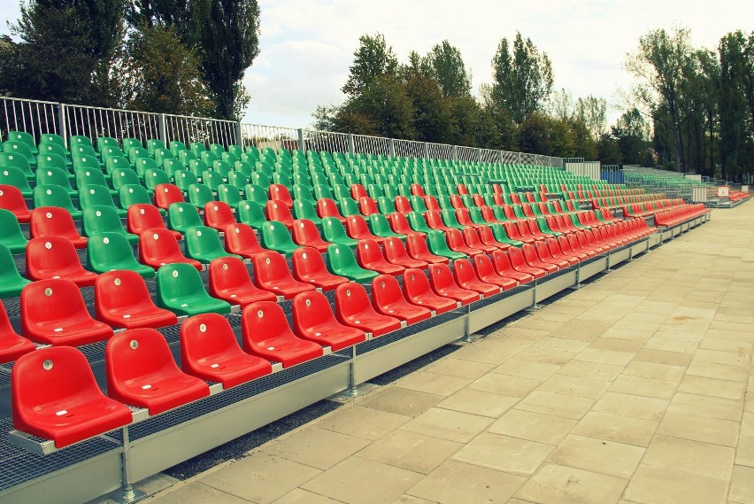 Nowa trybuna na stadionie Lechii Tomaszów