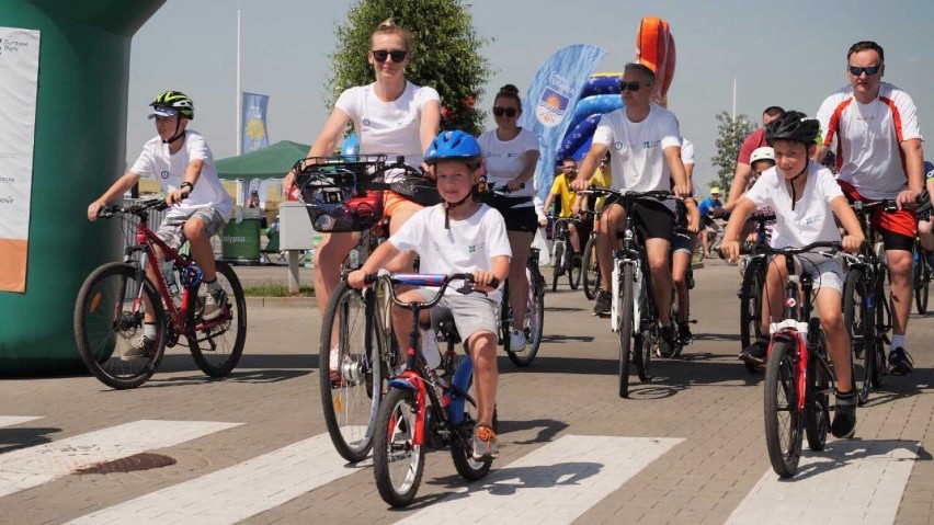 Tak wyglądał Charytatywny Rajd Rowerowy CH Turawa Park.