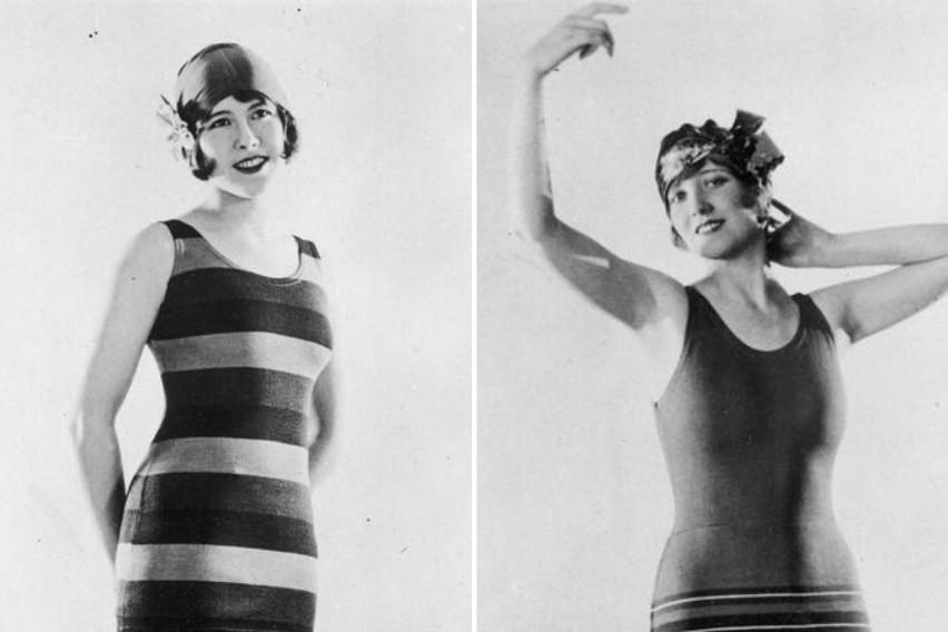 Stroje kąpielowe kiedyś i dziś. Jakie kostiumy były modne przed wojną, a jakie w PRL-u? 100 lat mody plażowej