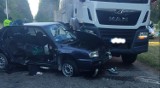 Wypadek na skrzyżowaniu za miejscowością Kujan 