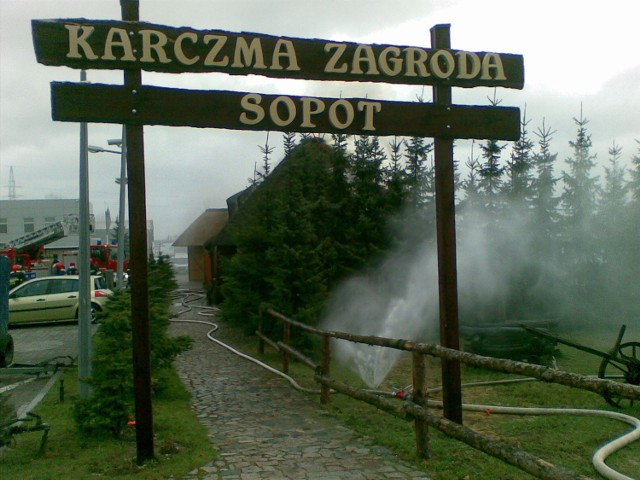 Pożar na granicy Gdańska i Sopotu