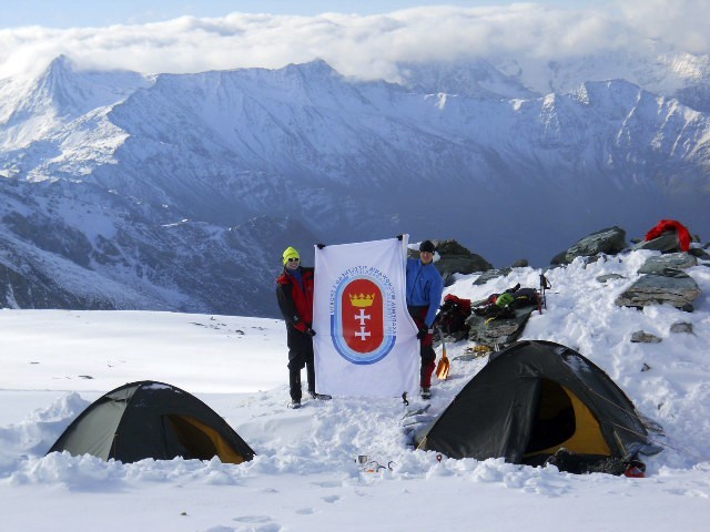 Studenci AWFiS w drodze na Mont Blanc