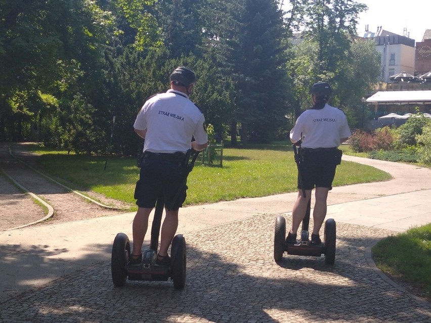 Na razie bydgoscy strażnicy miejscy testują dwa segwaye. Z...