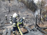 Pożar w Chłapowie (27.04.2022). Spalone schody na plażę pod lupą policji z Pucka. Mundurowi powołali biegłego, przyjedzie też prokurator