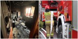 Pożar w Głogowie. Kuchnia spłonęła doszczętnie. Strażakom drogę do pożaru zagradzały samochody