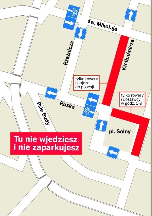 Wrocław: Rozgoryczeni przedsiębiorcy z Rynku mówią &quot;dość&quot; zakazom wjazdu dla aut w centrum